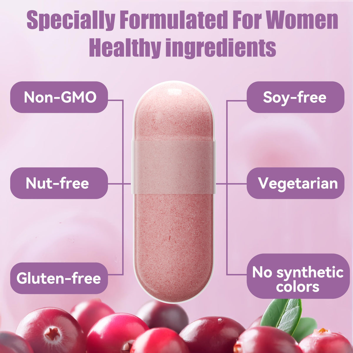 Probiotics for Women with Prebiotics & Lactobacillus Blend 30 Billion CFU, 60 Capsules E69757