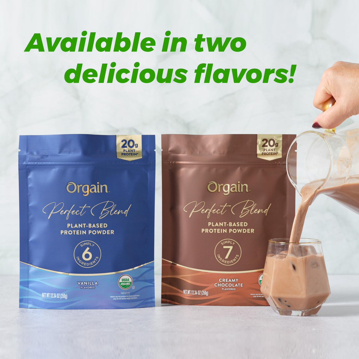 Organic Vegan Protein Powder, 20g Plant Protein, Vanilla W253456