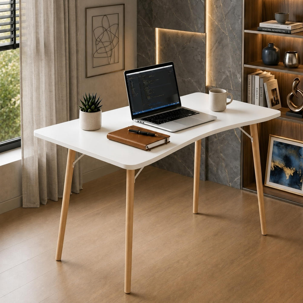 White Computer Desk A438