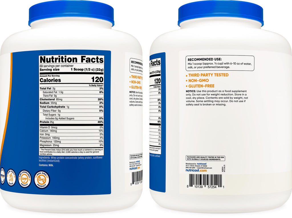 Whey Protein Concentrate Powder 5 LB T38693