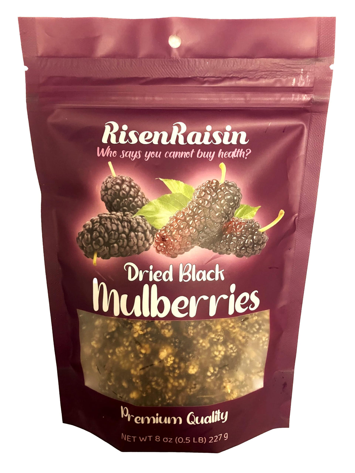 Dried Black Mulberries 8 oz No Sugar Added J884310