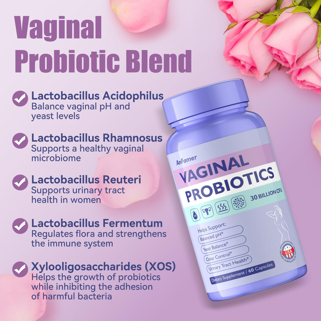 Probiotics for Women with Prebiotics & Lactobacillus Blend 30 Billion CFU, 60 Capsules E69757