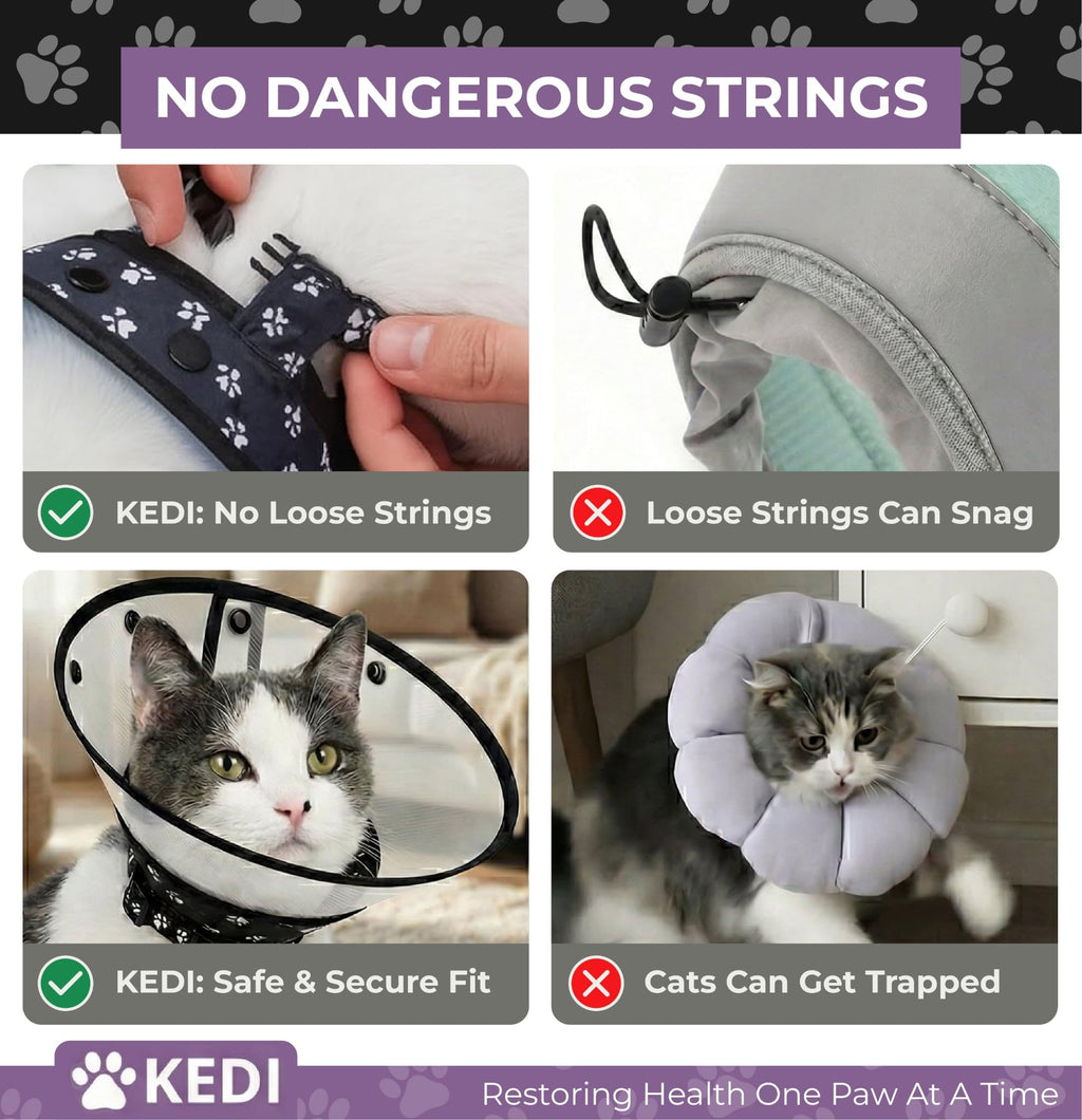 Black Medium Cat Cone Collar E124964