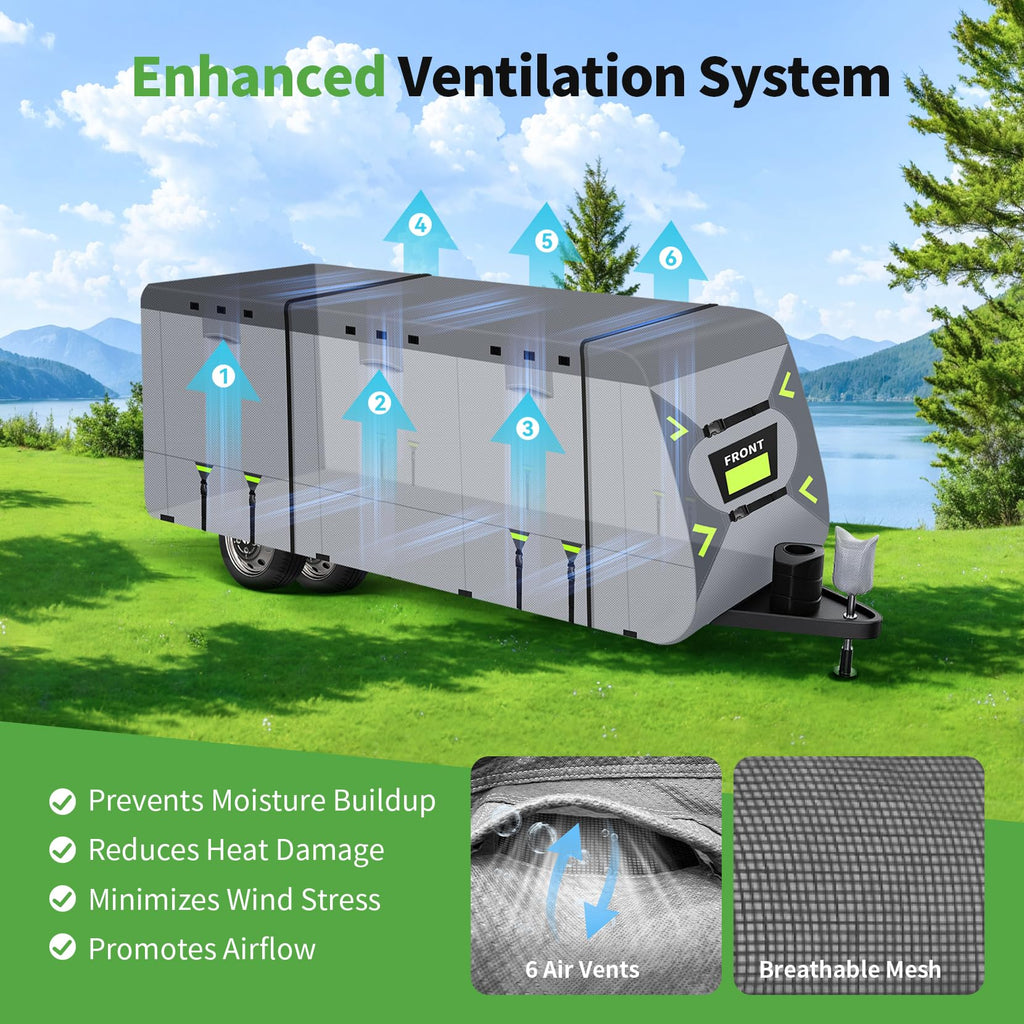 Heavy Duty 9 Layers RV Cover 14-16ft V817