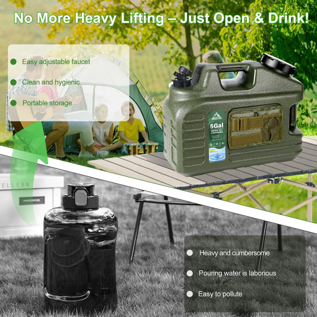 5 Gallon BPA Free Water Jug with Spigot G838