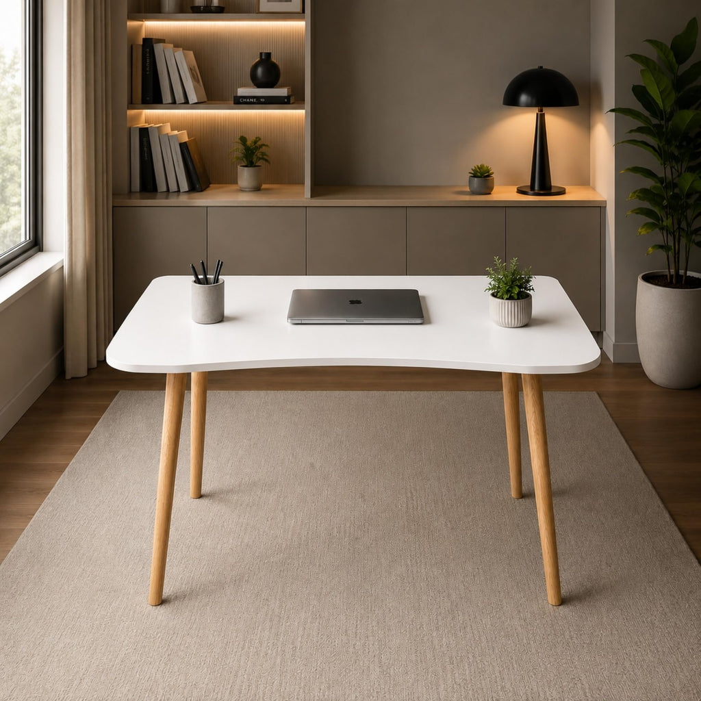 White Computer Desk A438