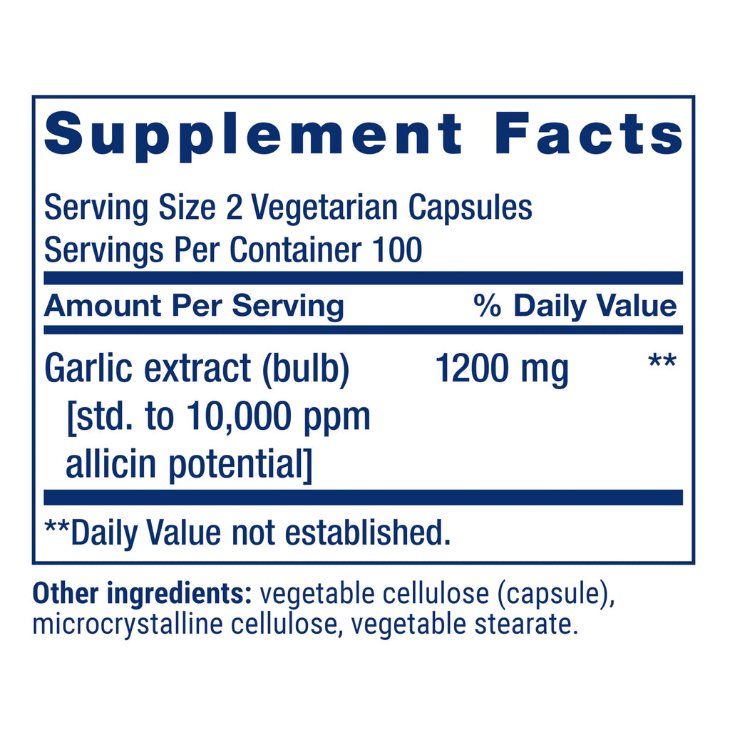 Garlic 200 Capsules H615