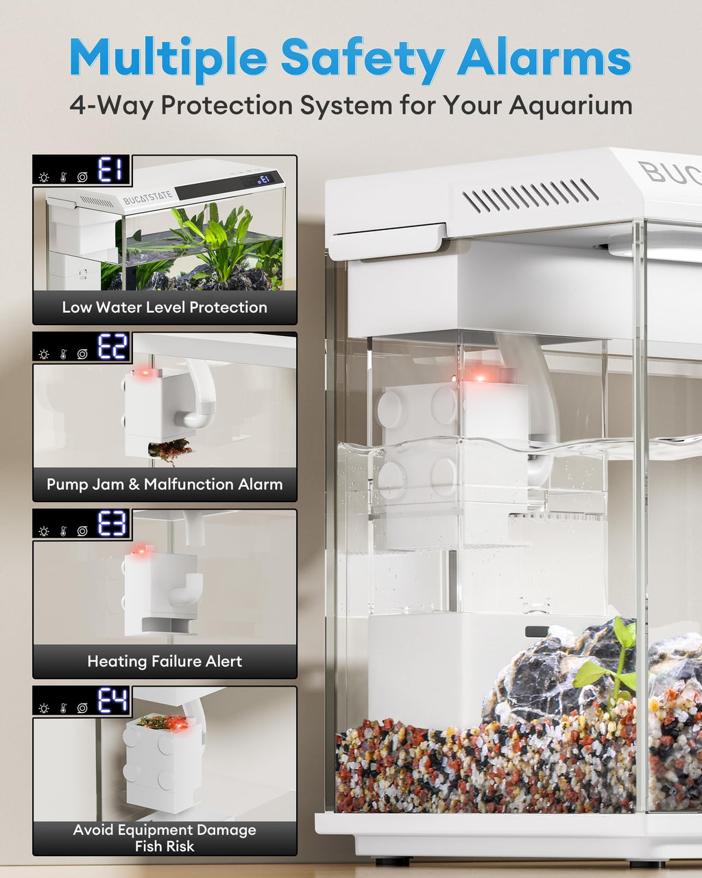 2.6 Gallon Small Fish Tank X85793