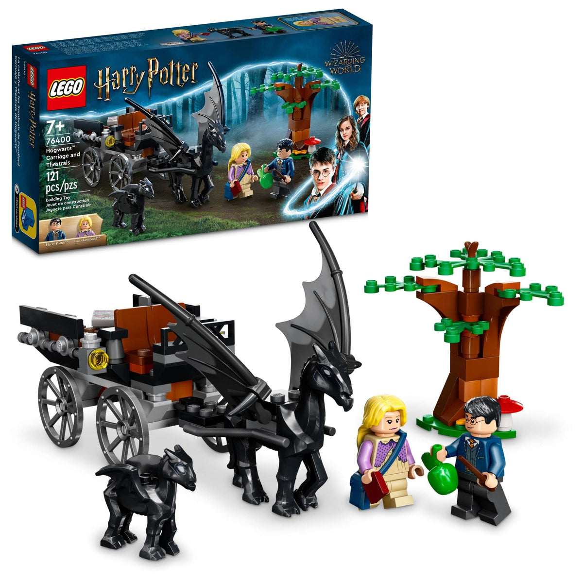 Building Toy Set with 2 Winged Horse Figures and Minifigure H87310