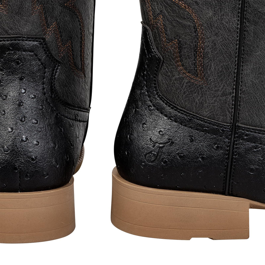 Mens Cowboy Boots Square Toe Wide Fit V85886