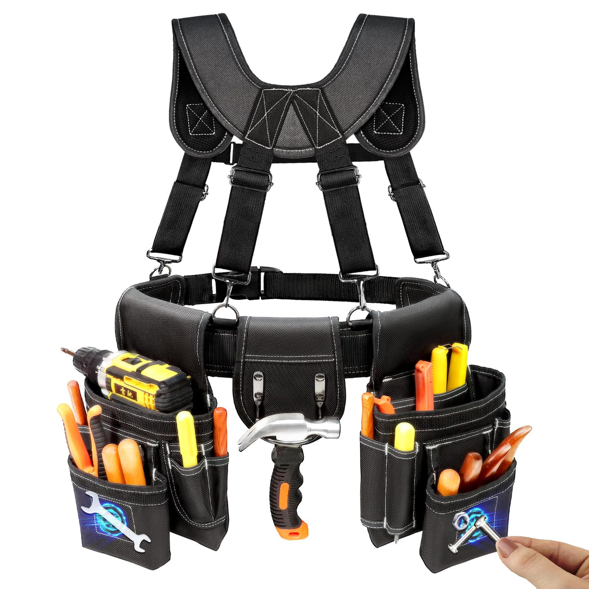 Tool Belt with Suspenders B640361