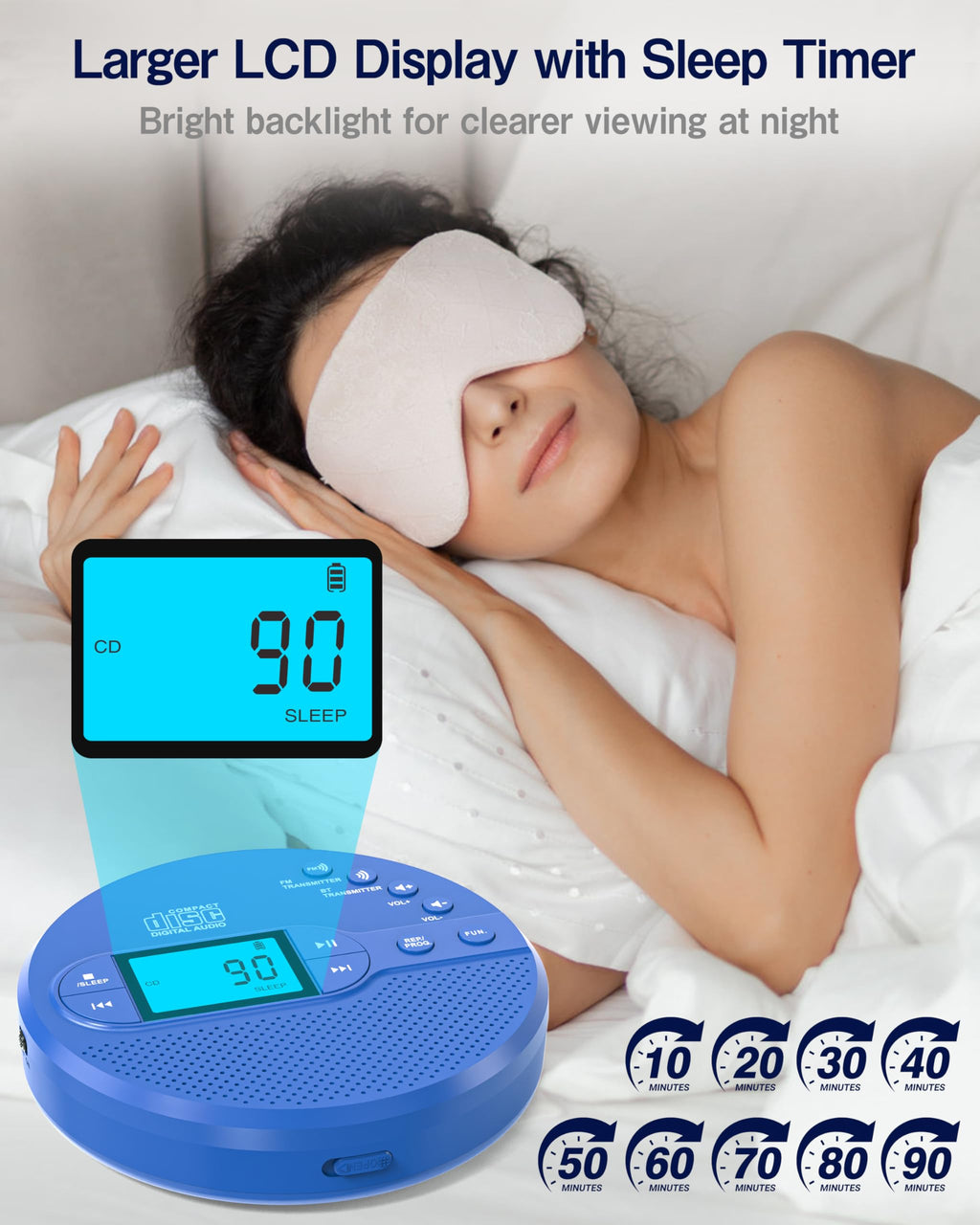 Portable CD Player with FM Transmitter & Speaker G84010