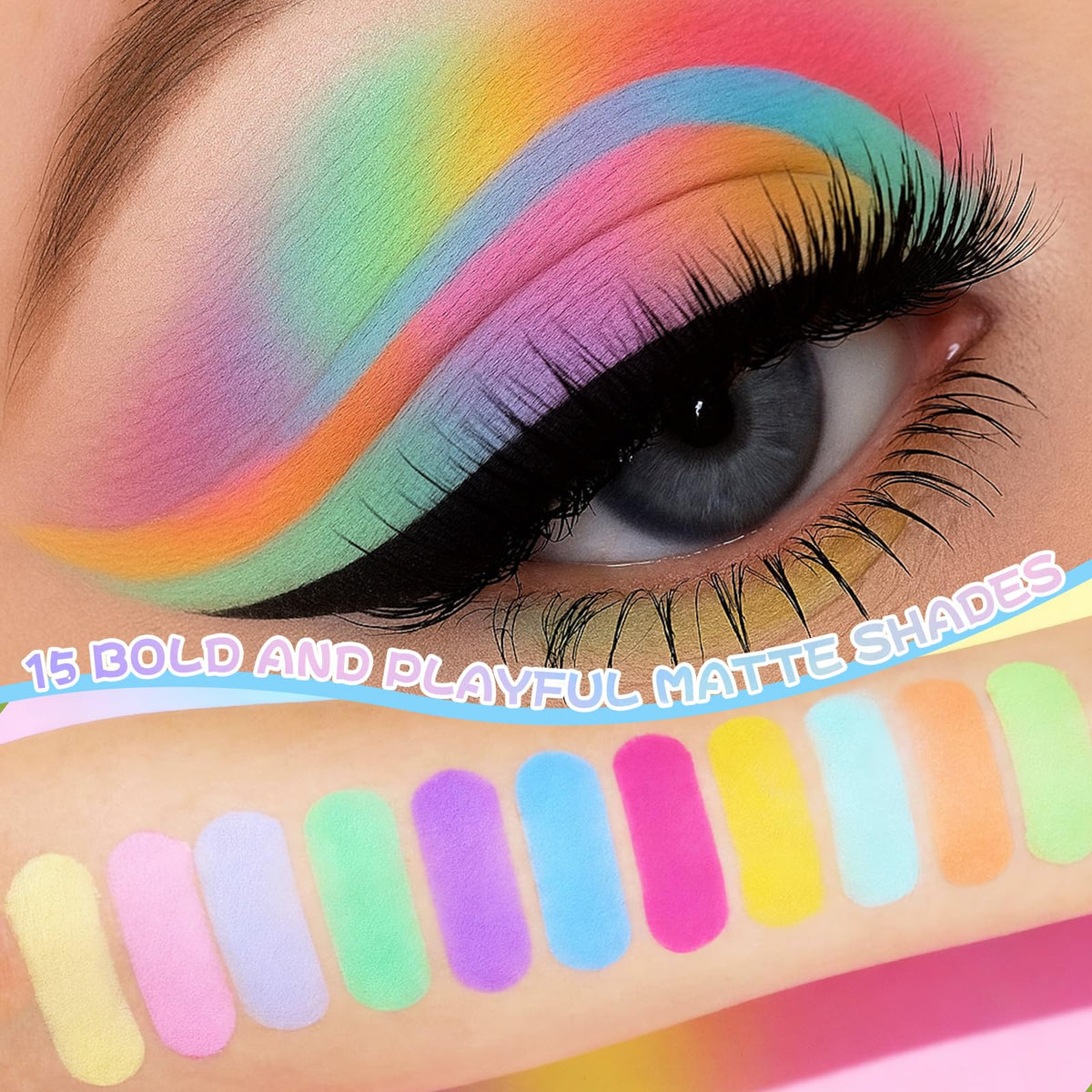 Colorful Matte 15 Shades Eyeshadow Palette G432