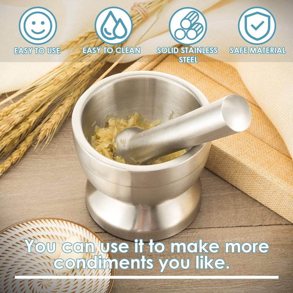 Stainless Steel Mortar and Pestle Set X280