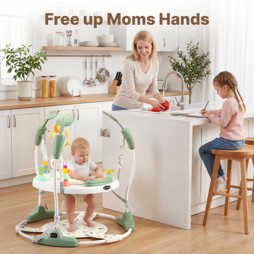 Green 3-in-1 Baby Jumper Activity Center D755973