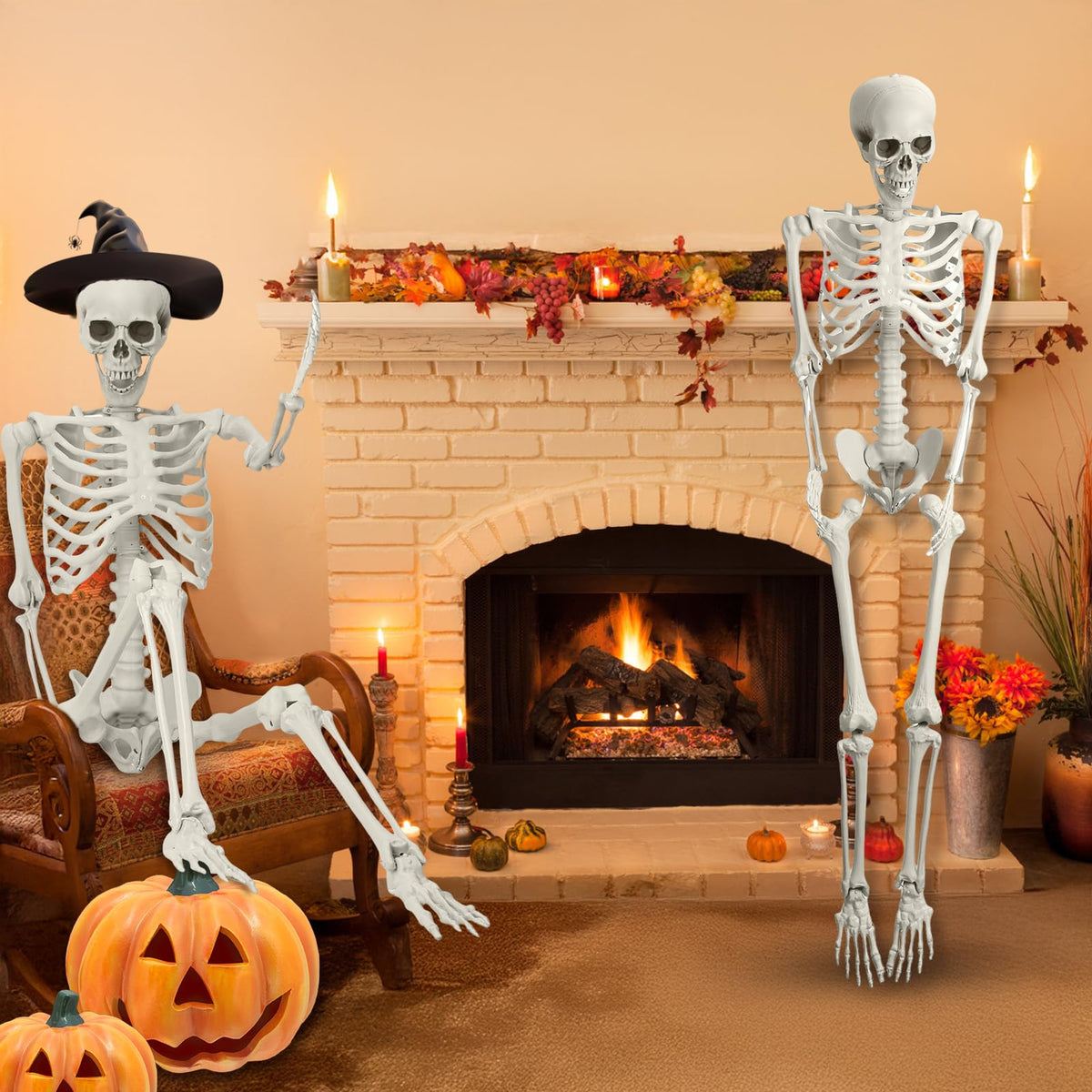 5.4FT Posable Life Size Skeleton V55266