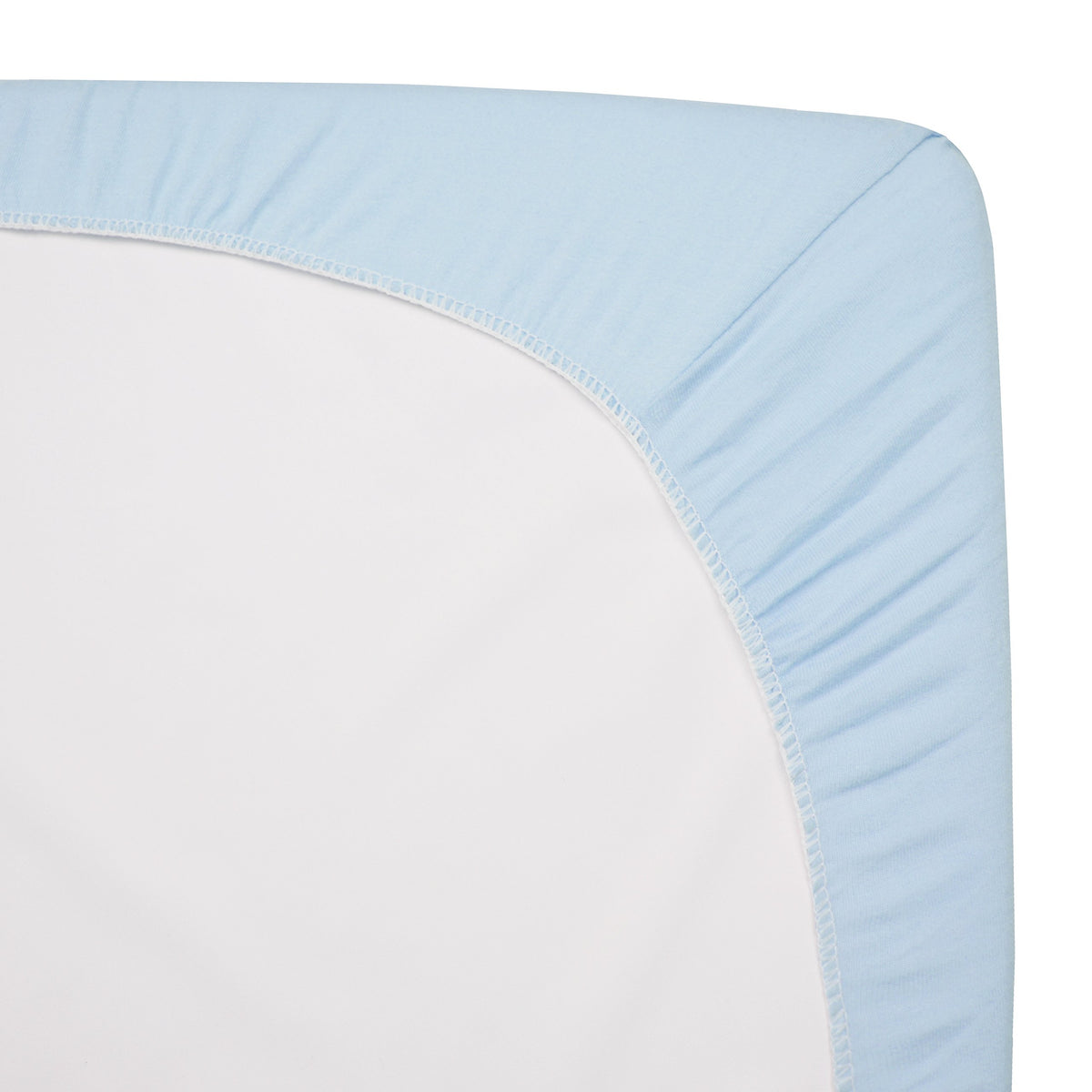 2 Pack Fitted Mini Crib Sheets 38x24" Blue B2157
