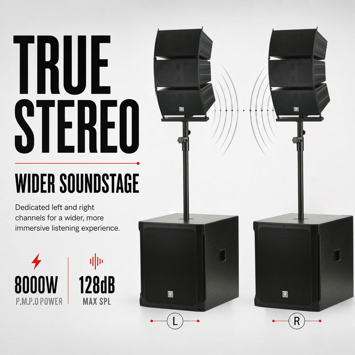8000W Active Line Array PA System S23337