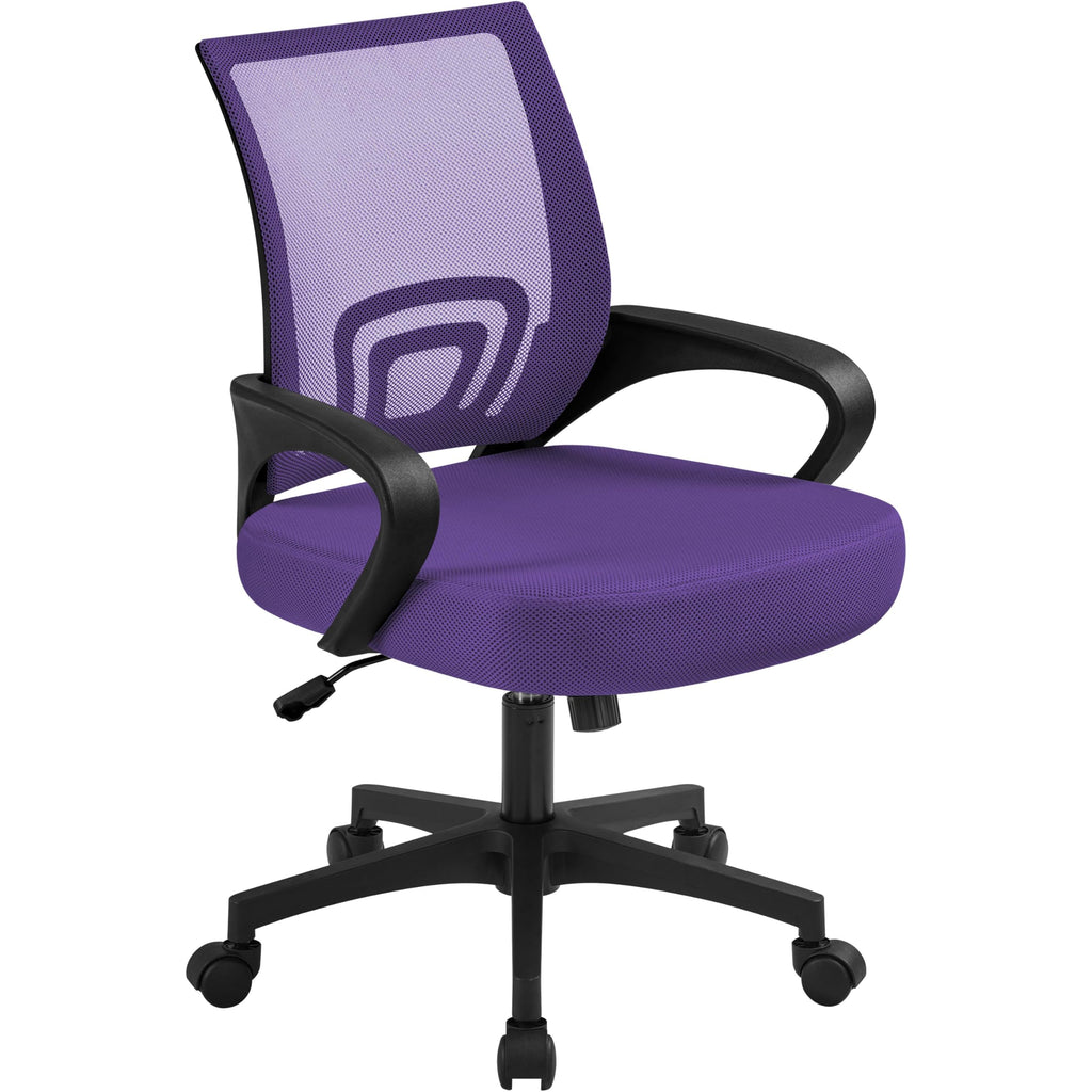 Purple Adjustable Swivel Mesh Office Chair J495448