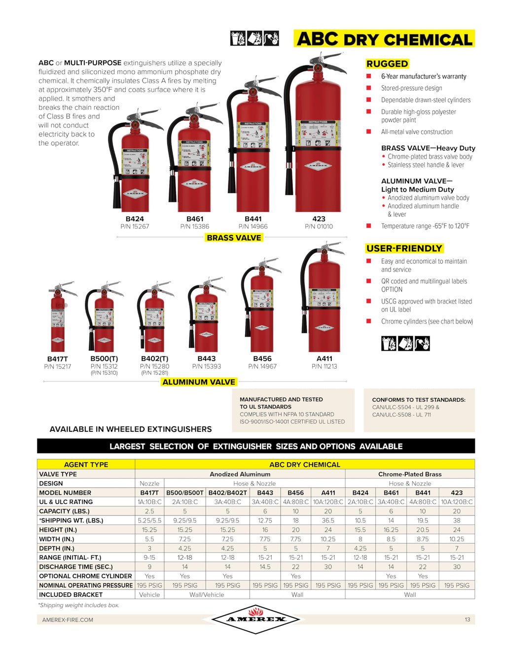 2.5 Pound ABC Dry Chemical Fire Extinguisher with Wall Bracket Q366190
