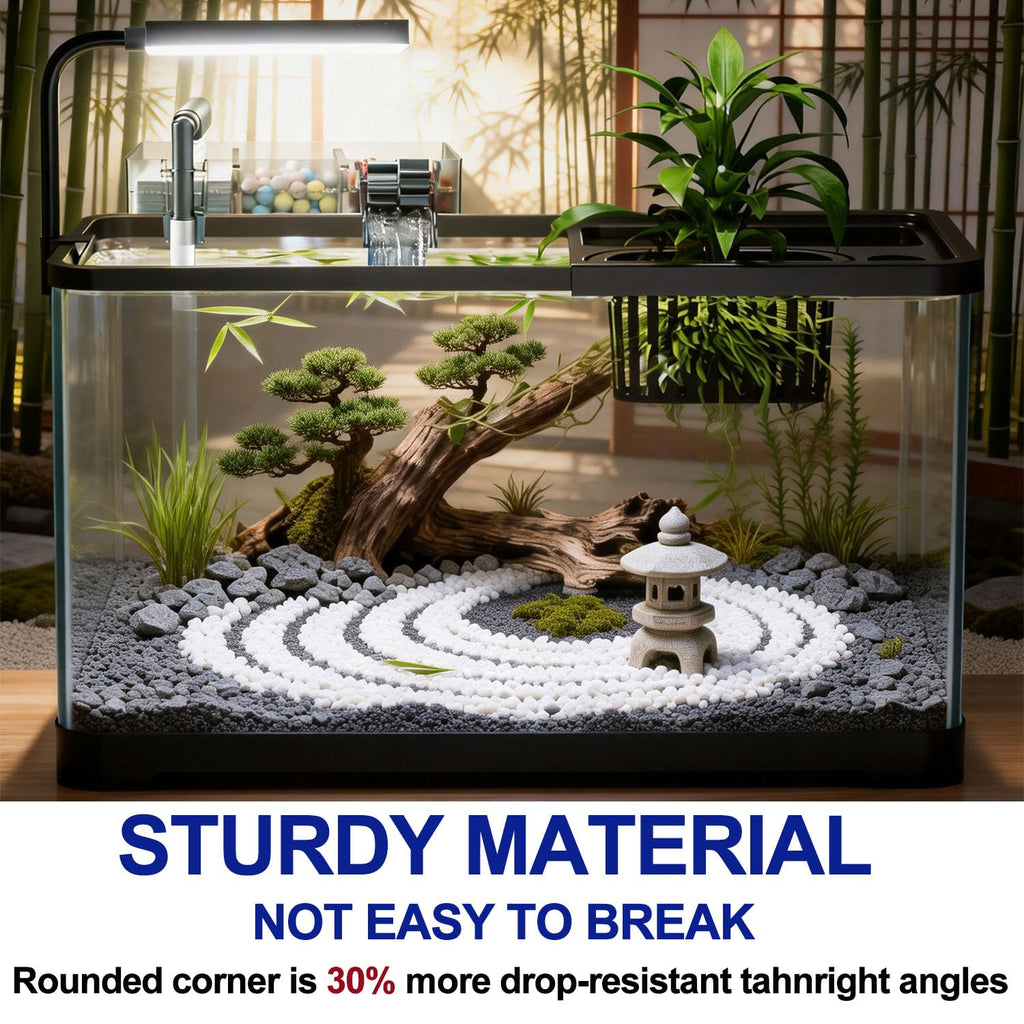 5 Gallon Plastic Fish Tank with Filter and Lid R1616