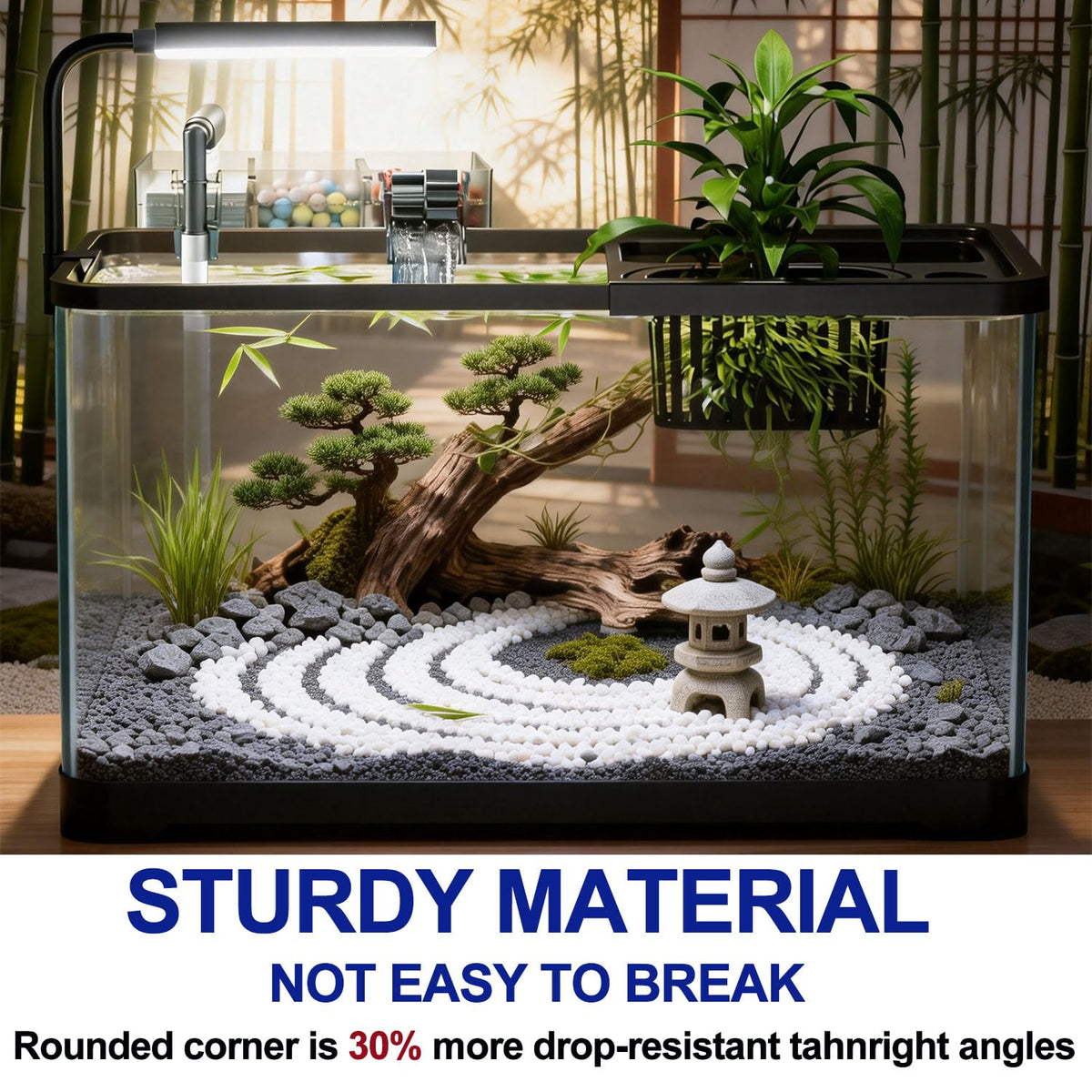 5 Gallon Plastic Fish Tank with Filter and Lid R1616