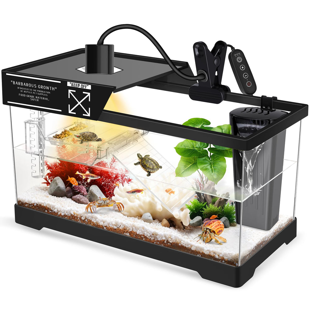 Aquatic Turtle Tank with Lamp and Filter Kit Q9725