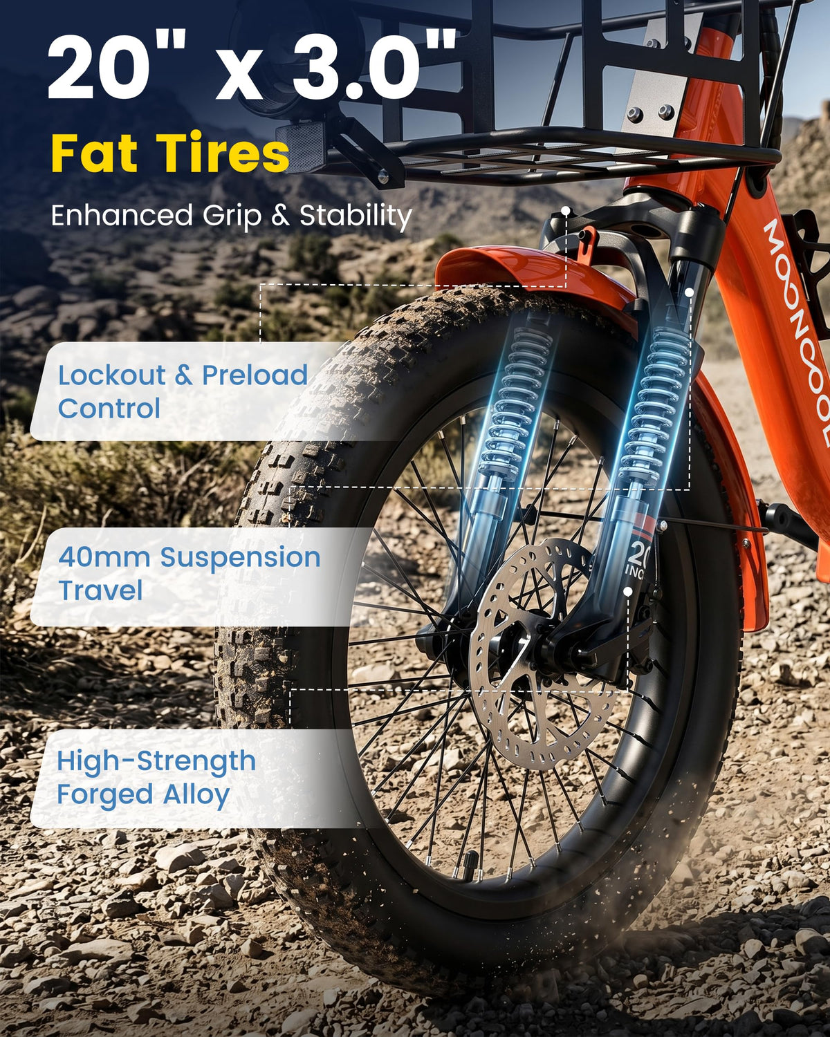 Electric Trike for Adults, 500W 20" Fat Tire Folding Tricycle J12444