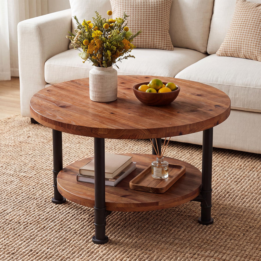 Solid Wood Round Coffee Table S45222