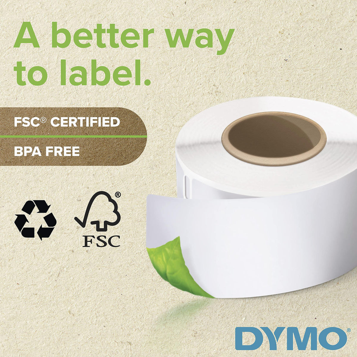Extra-Large White Shipping Labels, 1 Roll of 220 Z97322