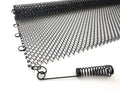 Black Fireplace Mesh Screen Curtain, Two Panels D6256