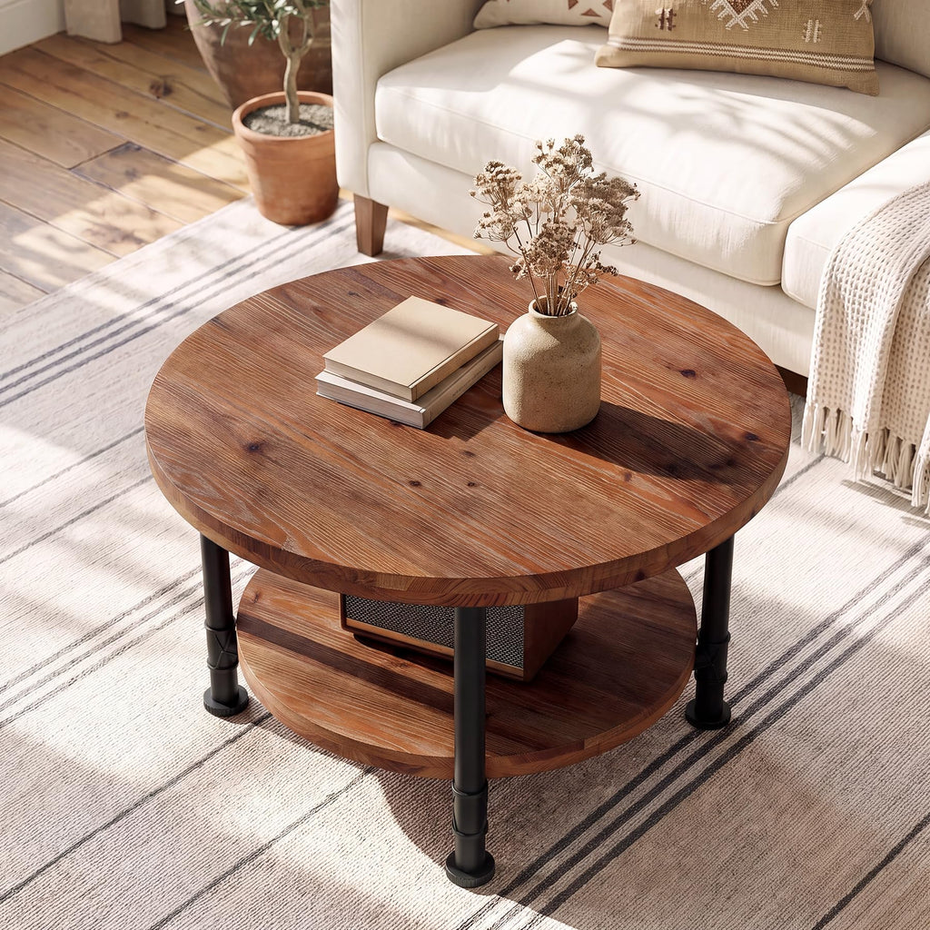 Solid Wood Round Coffee Table S45222