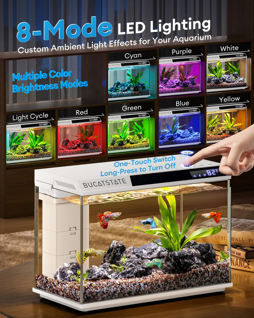 2.6 Gallon Small Fish Tank X85793